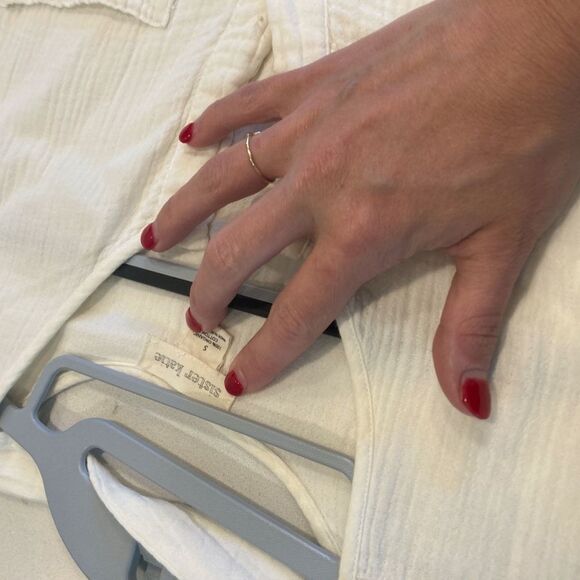 Sister Katie 100% Organic Cotton Button Front Maxi Marianne Dress Small - Picture 8 of 9